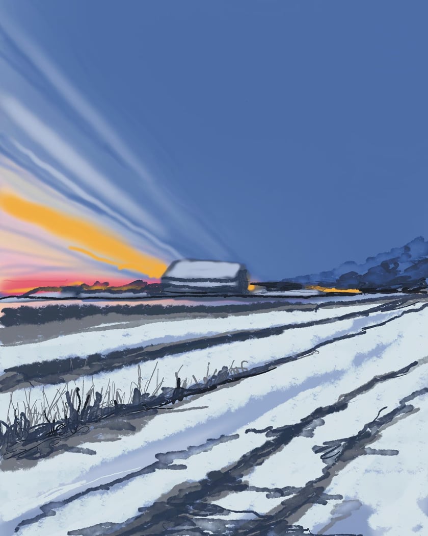 Na zdjęciu widać obrazy dr Anny Zmarzły