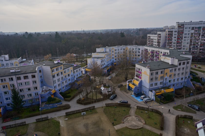 Osiedle Kozanów z lotu ptaka