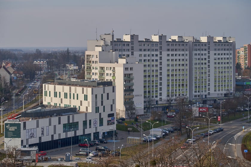 Osiedle Kozanów z lotu ptaka