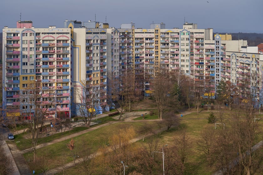 Osiedle Kozanów z lotu ptaka