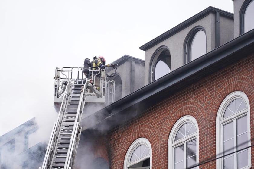 Pożar w kamienicy przy ul. Kościuszki