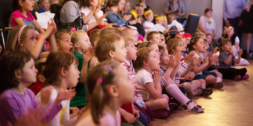 Przedszkolaki na widowni. Poprzednie edycje Festiwalu Śpiewających Przedszkolaków były - jak widać - bardzo udane!