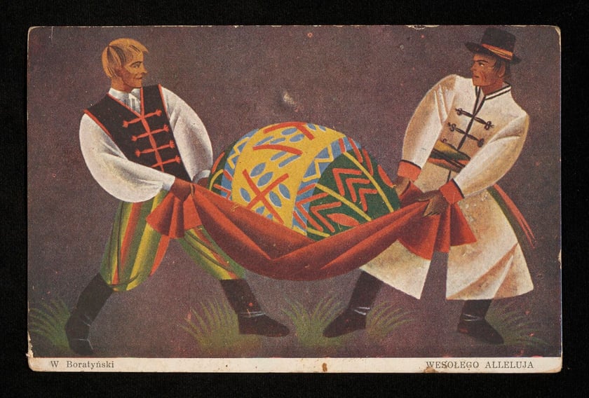 Przedwojenne kartki wielkanocne ze zbiorów Polony