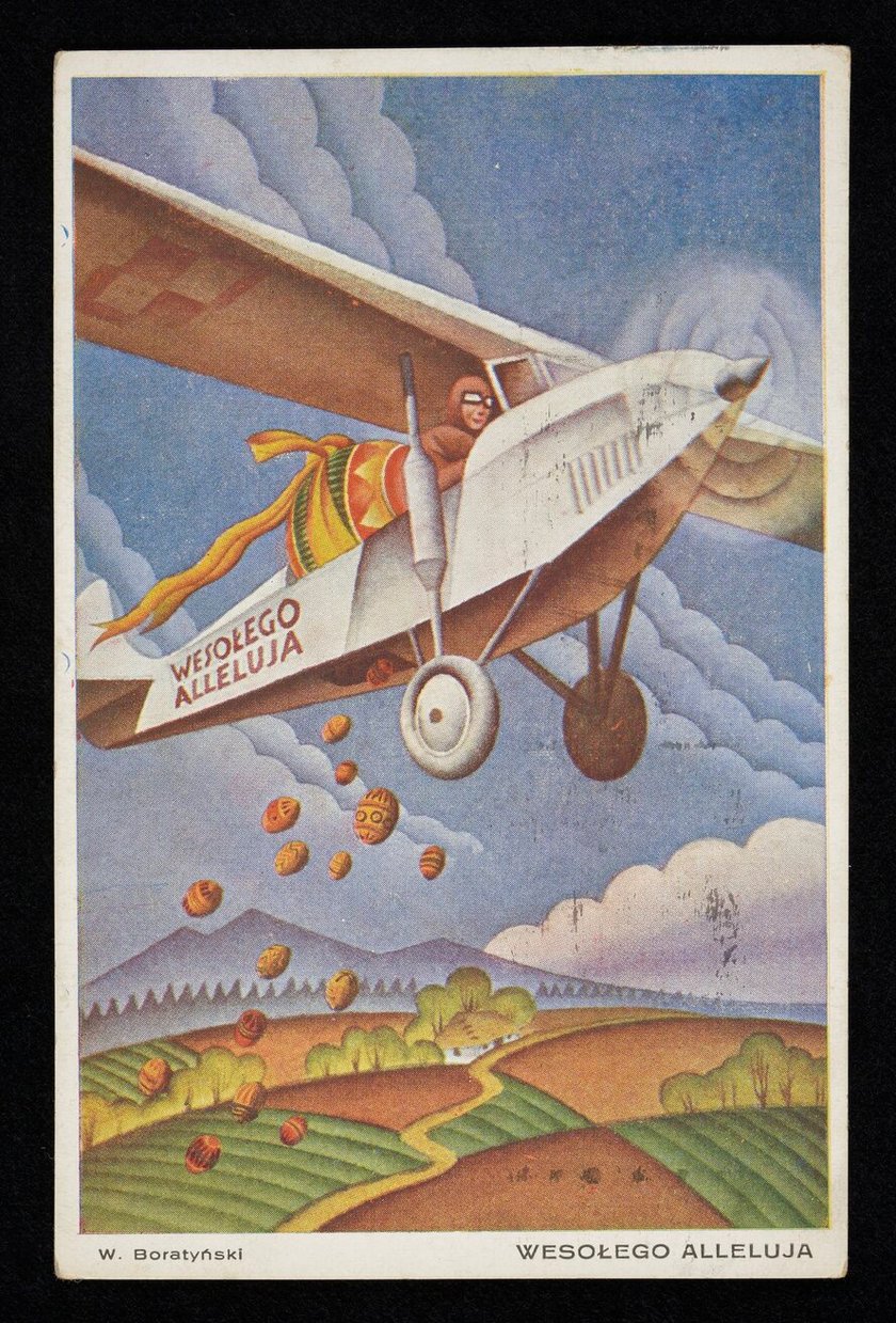 Przedwojenne kartki wielkanocne ze zbiorów Polony