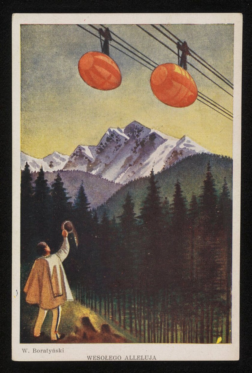 Przedwojenne kartki wielkanocne ze zbiorów Polony