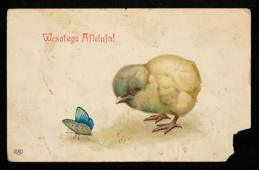 Przedwojenne kartki wielkanocne ze zbiorów Polony