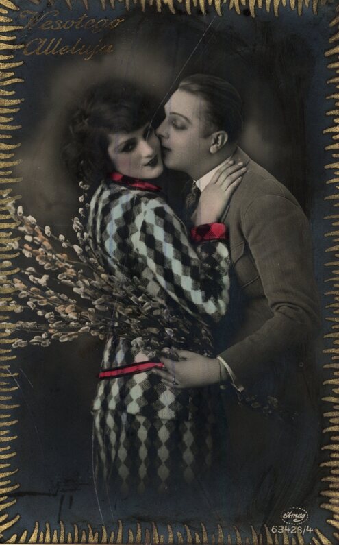 Przedwojenne kartki wielkanocne ze zbiorów Polony