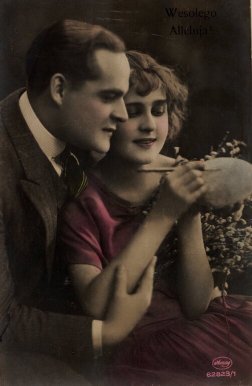 Przedwojenne kartki wielkanocne ze zbiorów Polony