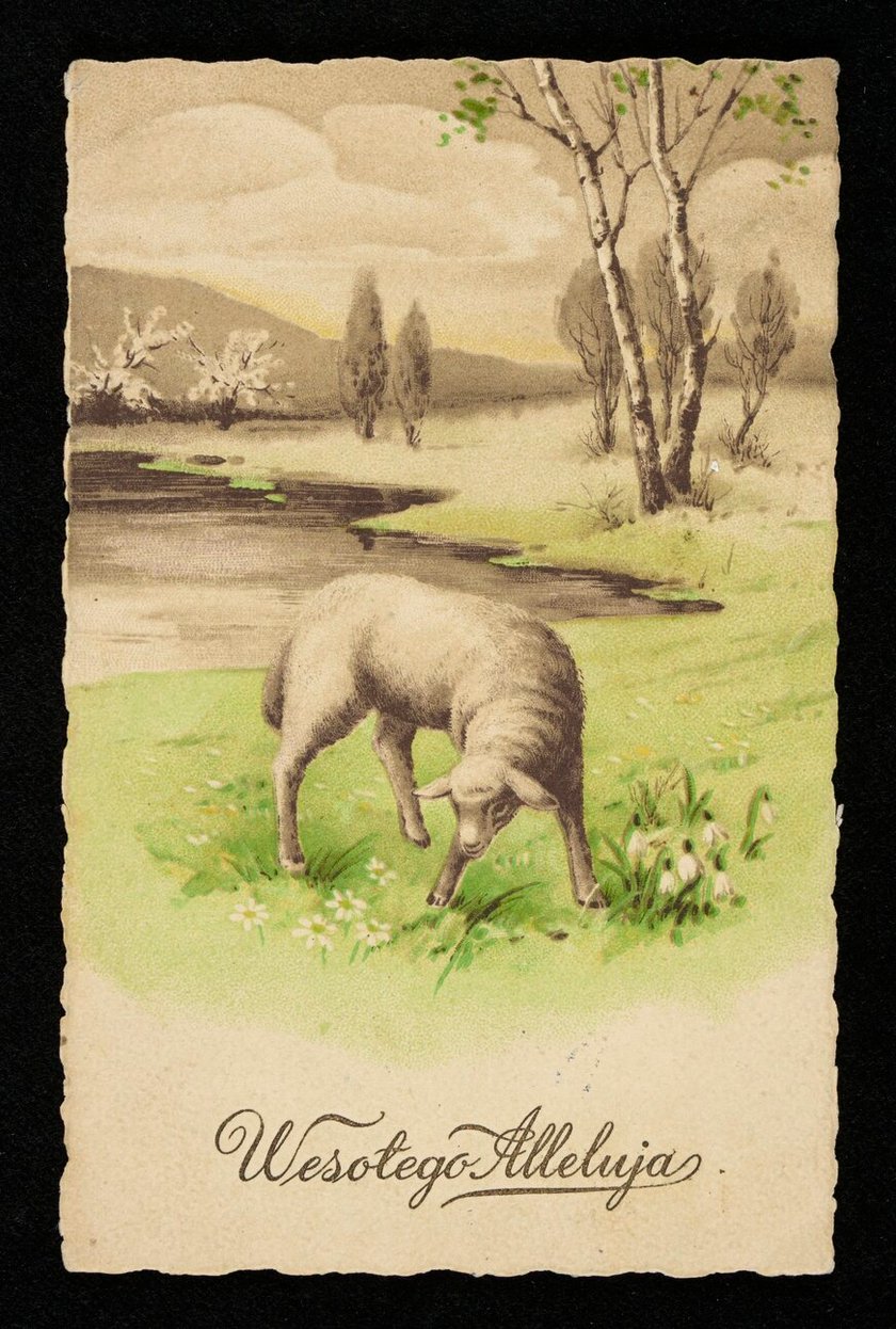 Przedwojenne kartki wielkanocne ze zbiorów Polony