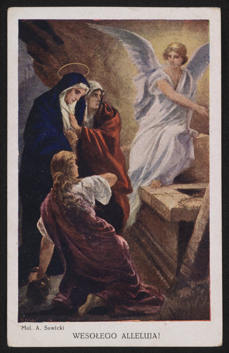 Przedwojenne kartki wielkanocne ze zbiorów Polony