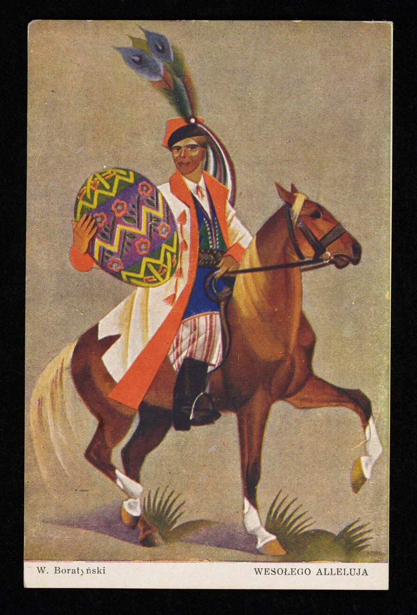 Przedwojenne kartki wielkanocne ze zbiorów Polony