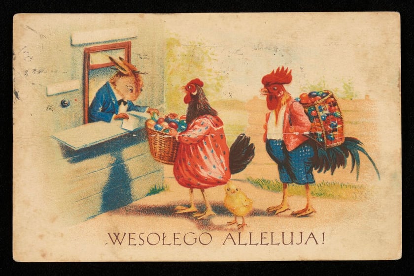 Przedwojenne kartki wielkanocne ze zbiorów Polony