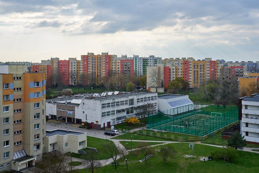 Panorama Gądowa Małego, wrocławskiego osiedla