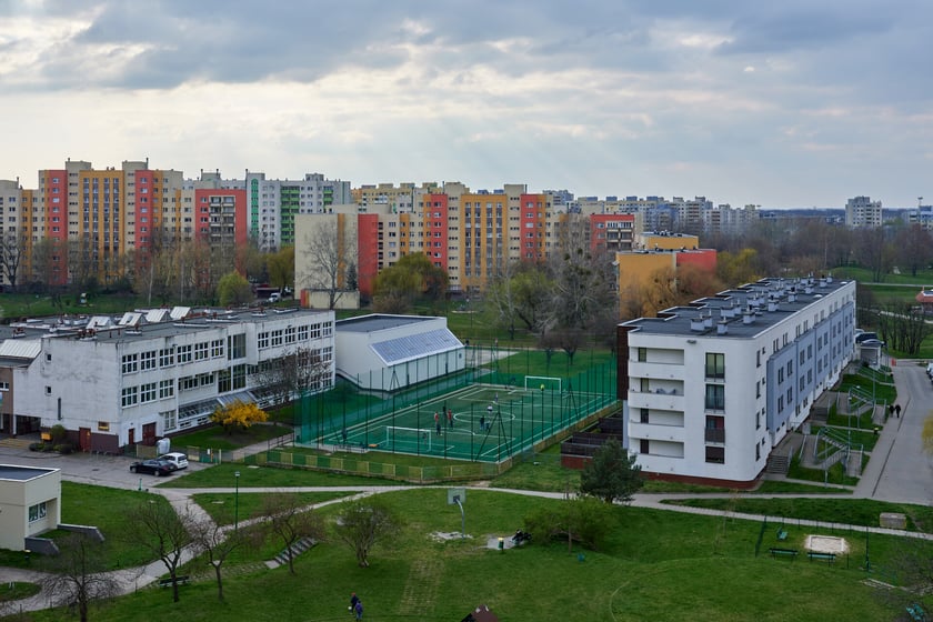 Panorama Gądowa Małego, wrocławskiego osiedla
