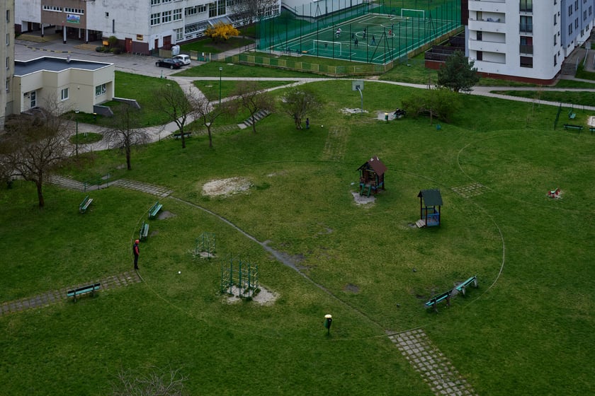 Panorama Gądowa Małego, wrocławskiego osiedla