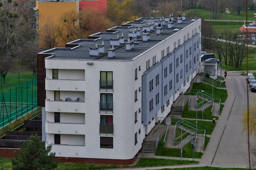 Panorama Gądowa Małego, wrocławskiego osiedla