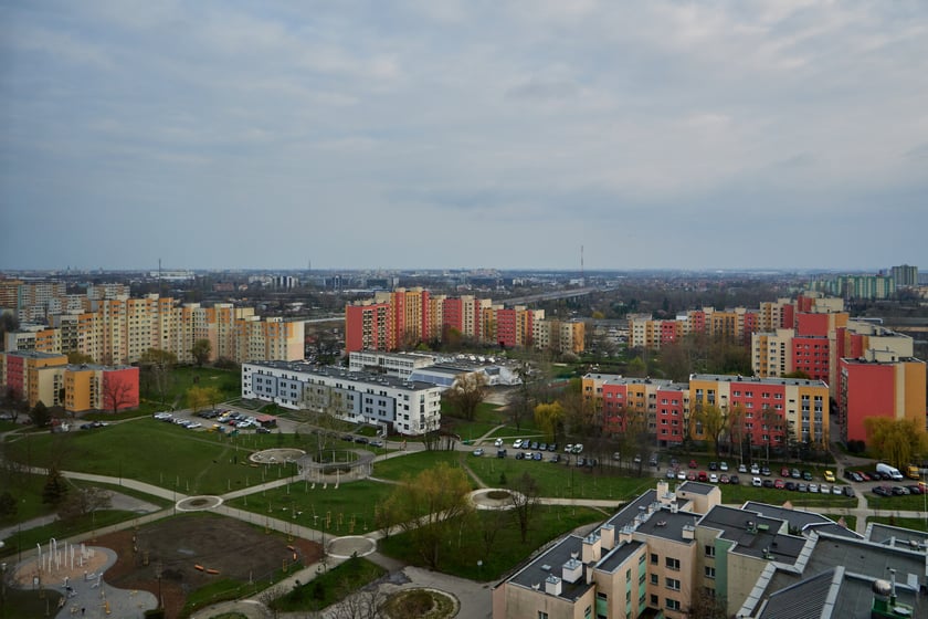 Panorama Gądowa Małego, wrocławskiego osiedla