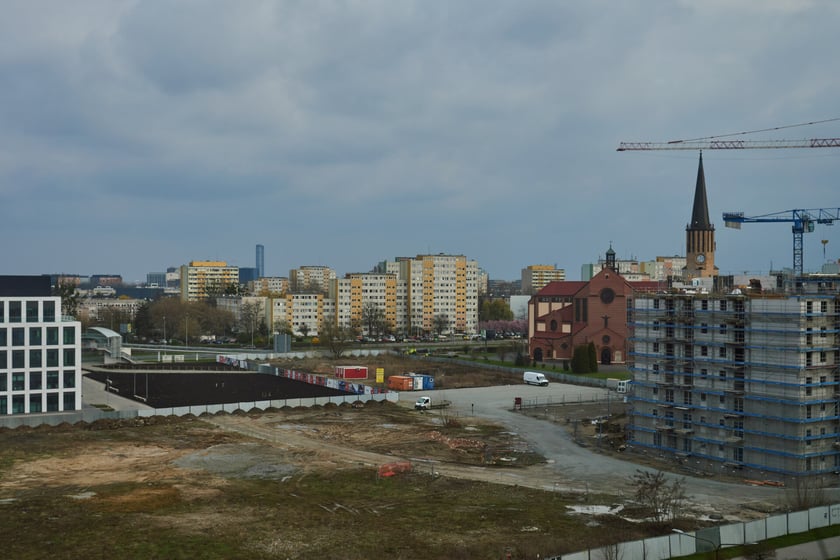 Panorama Gądowa Małego, wrocławskiego osiedla