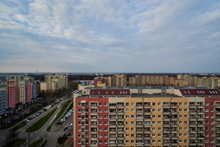 Panorama Gądowa Małego, wrocławskiego osiedla