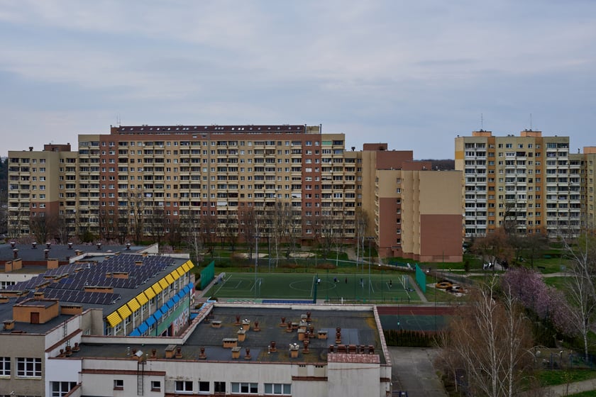 Panorama Gądowa Małego, wrocławskiego osiedla