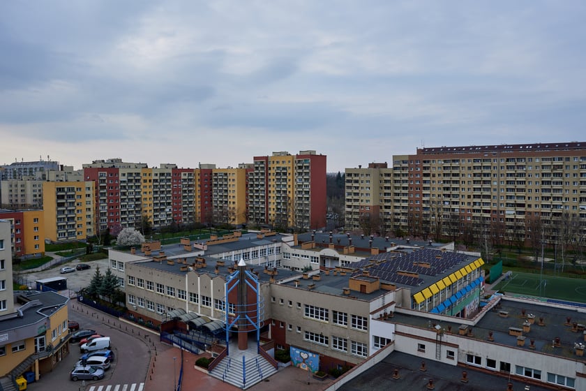 Panorama Gądowa Małego, wrocławskiego osiedla