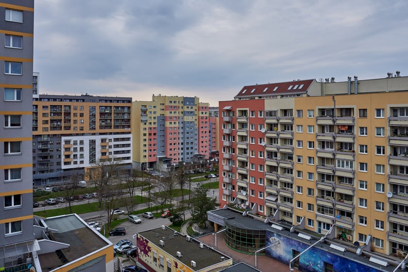 Panorama Gądowa Małego, wrocławskiego osiedla