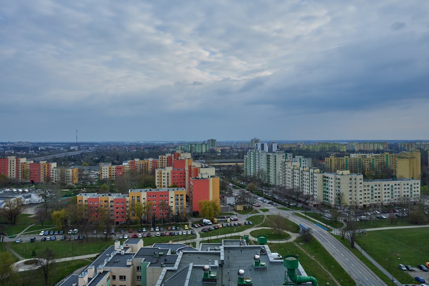 Panorama Gądowa Małego, wrocławskiego osiedla