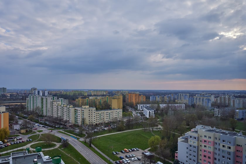 Panorama Gądowa Małego, wrocławskiego osiedla