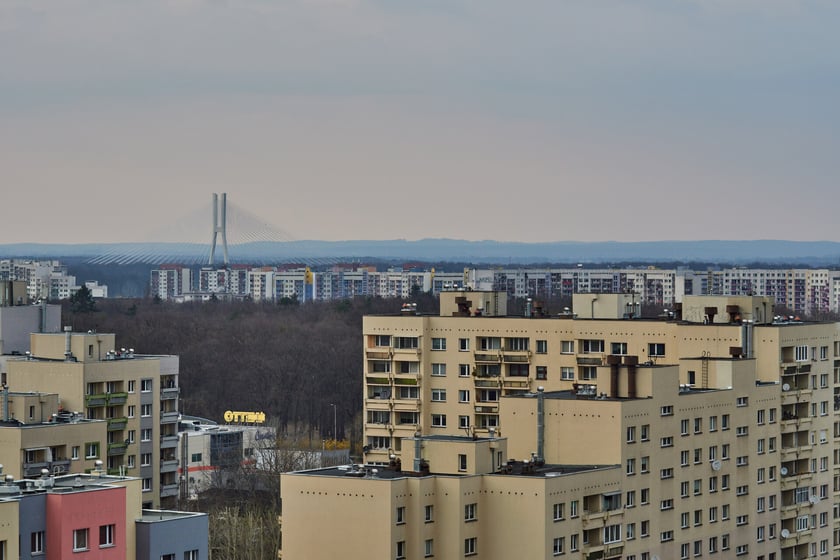 Panorama Gądowa Małego, wrocławskiego osiedla