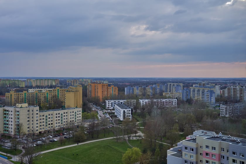 Panorama Gądowa Małego, wrocławskiego osiedla