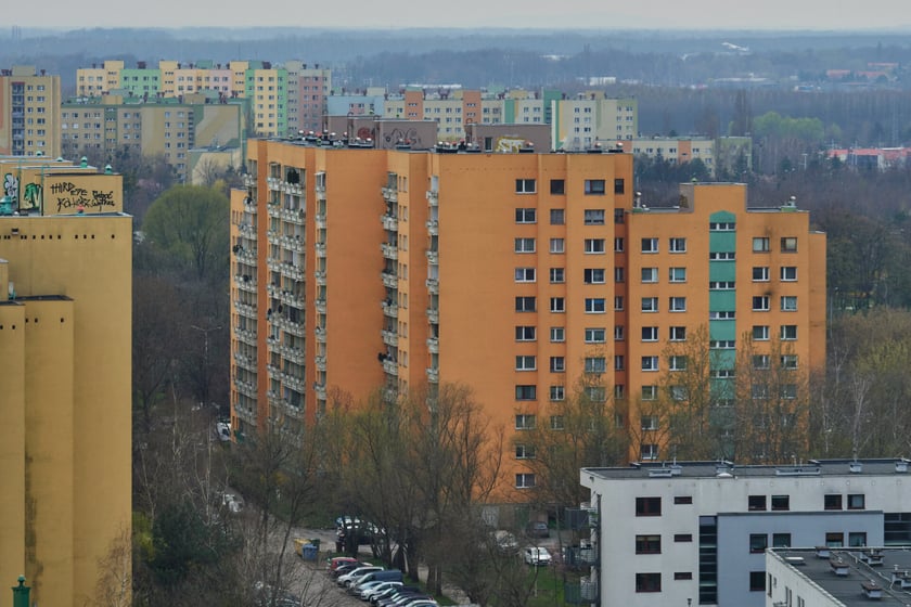 Panorama Gądowa Małego, wrocławskiego osiedla