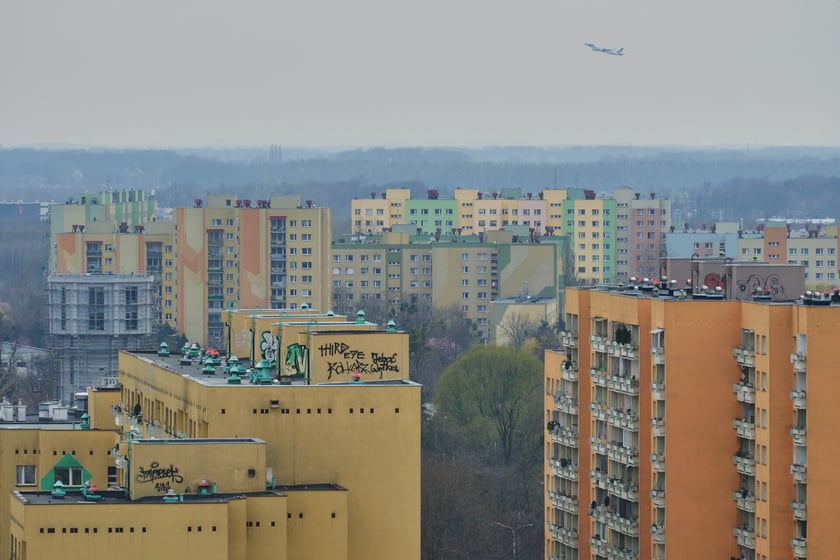 Panorama Gądowa Małego, wrocławskiego osiedla