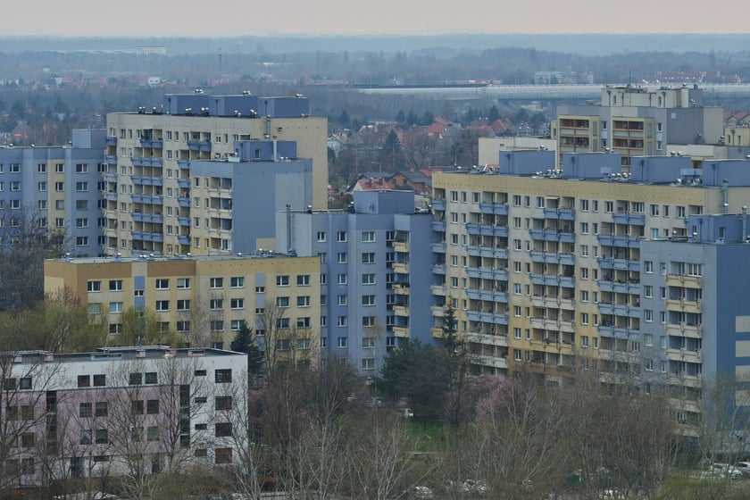Panorama Gądowa Małego, wrocławskiego osiedla