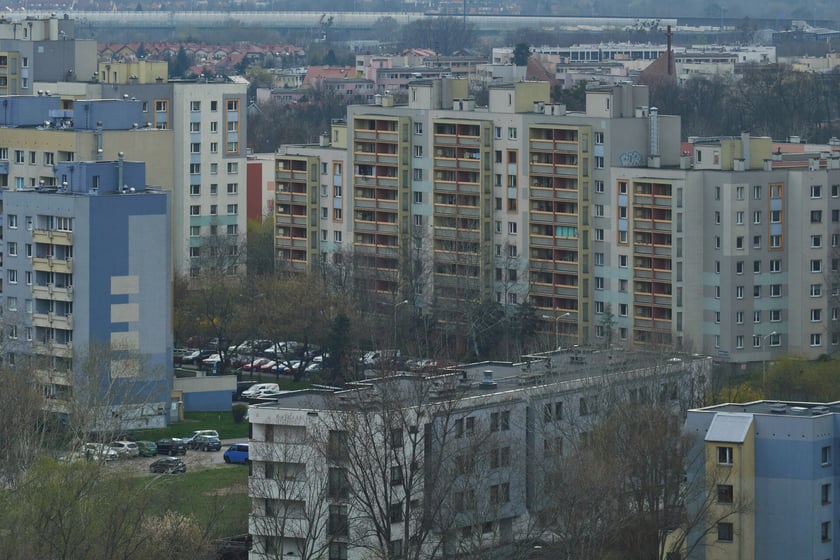 Panorama Gądowa Małego, wrocławskiego osiedla