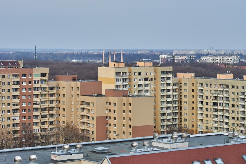 Panorama Gądowa Małego, wrocławskiego osiedla