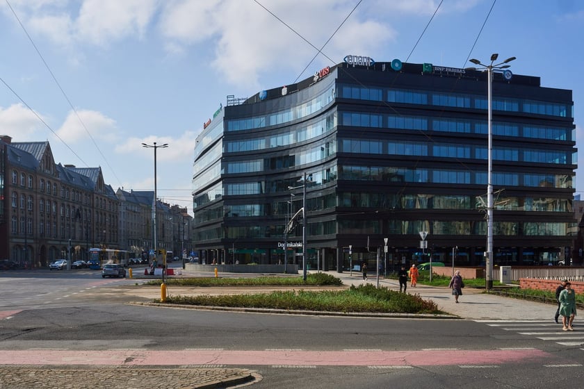 Obszar placu Dominikańskiego w kwietniu 2023 r.