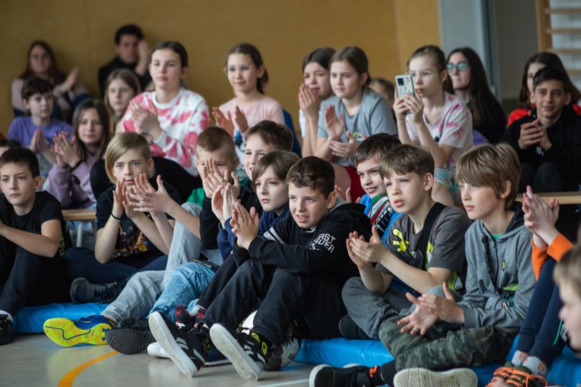 spotkanie z Pawłem Parusem i Marcinem Pawelcem w ramach sportowego projektu edukacyjnego&nbsp;