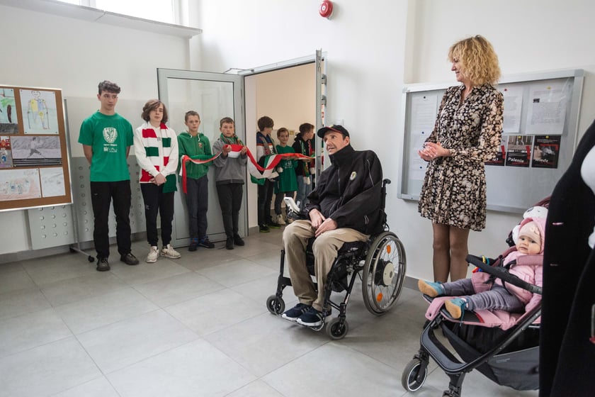 Paweł Parus i Marcin Pawelec na spotkaniu z uczniami w ramach sportowego projektu edukacyjnego w Zespole Szk&oacute;ł nr 20