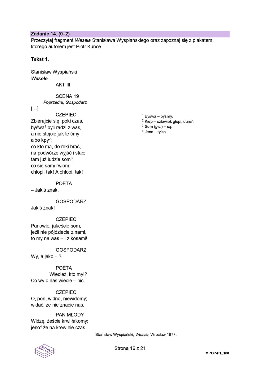 Matura z j. polskiego (formuła 2023)