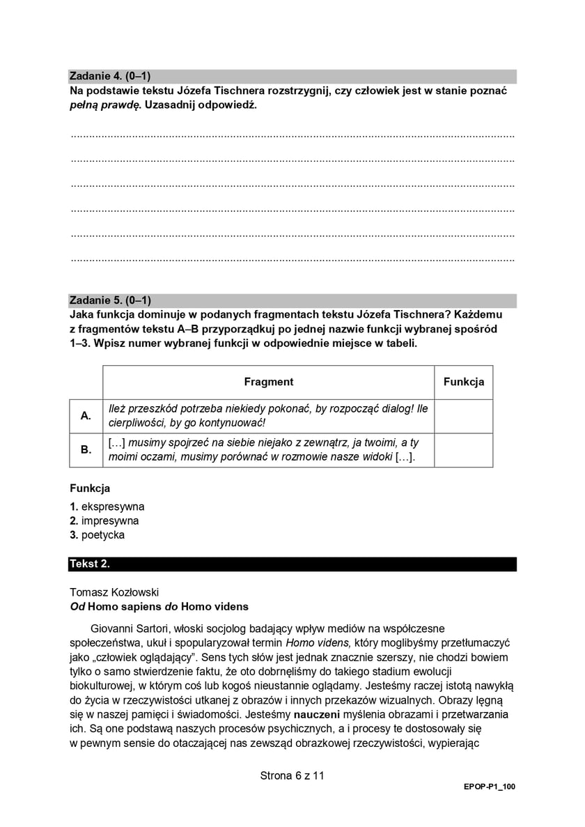 Matura z j. polskiego (formuła 2015)