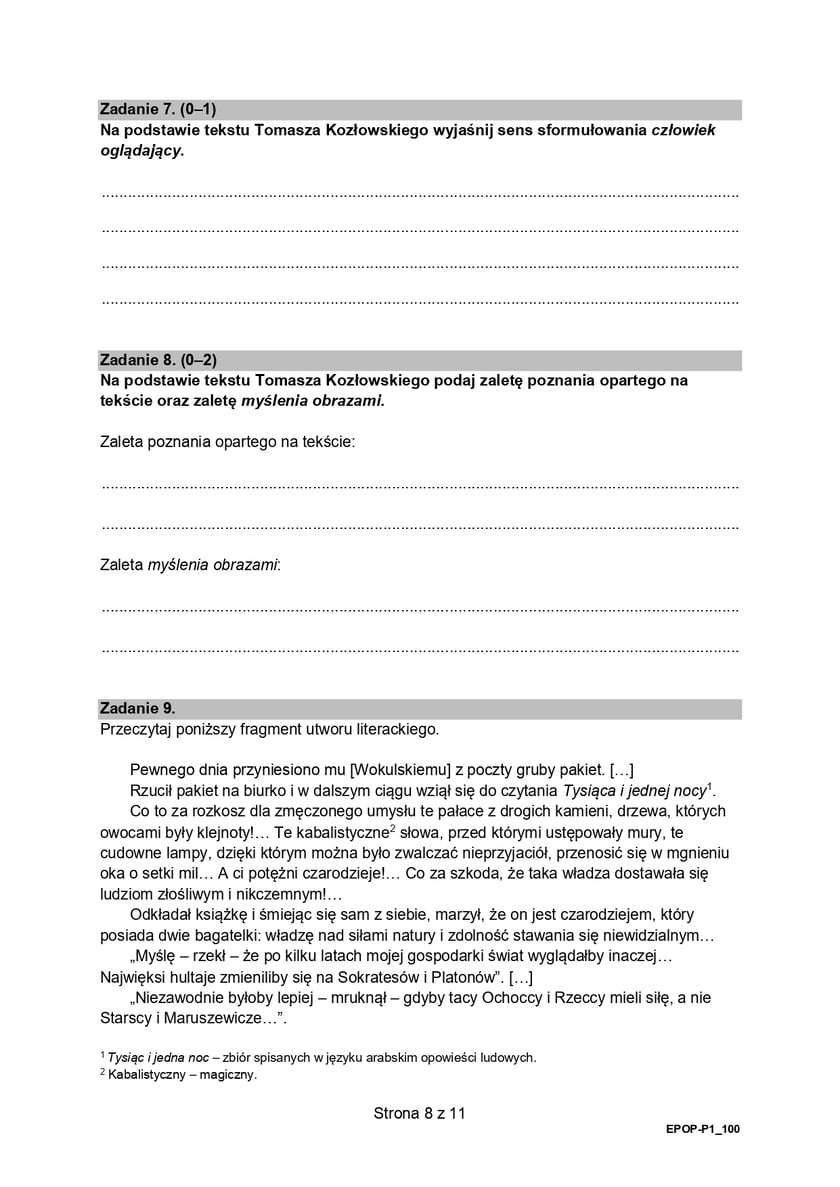 Matura z j. polskiego (formuła 2015)