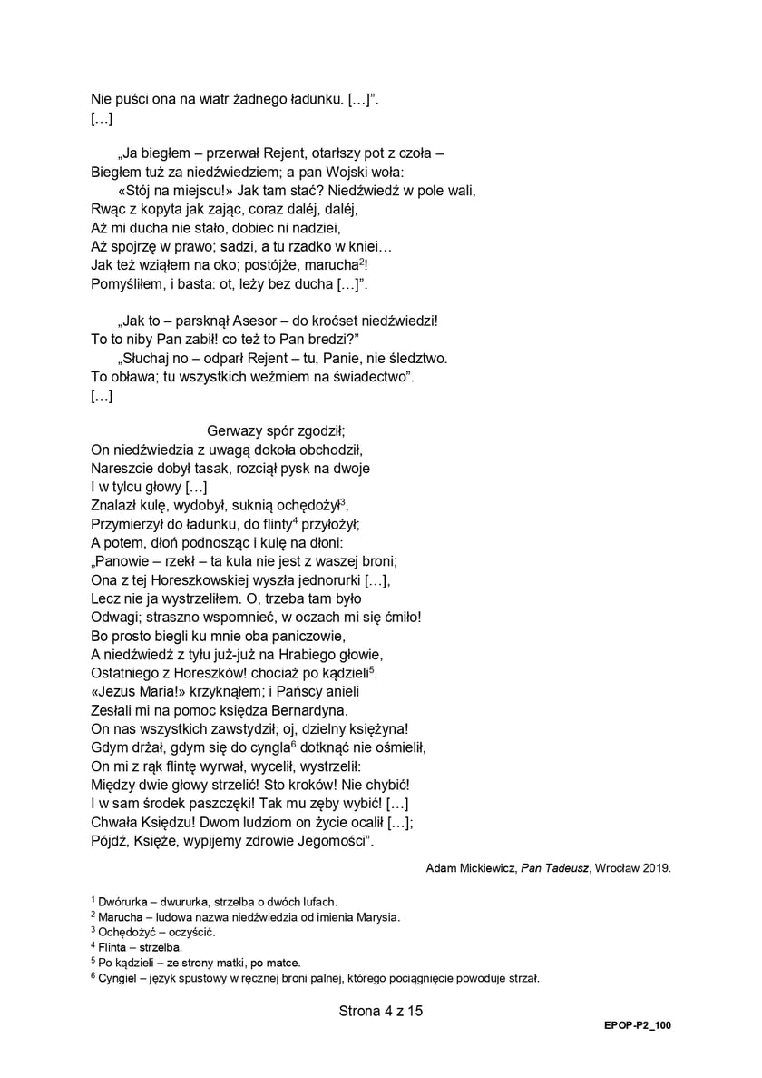 Matura z j. polskiego (formuła 2015)