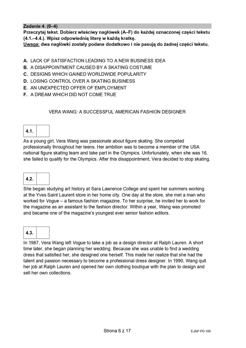 Matura z j. angielskiego (formuła 2015)