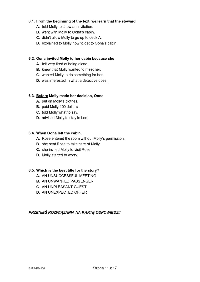 Matura z j. angielskiego (formuła 2015)