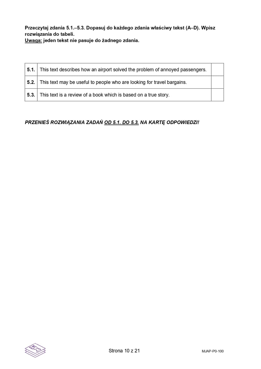 Matura z j. angielskiego (formuła 2023)