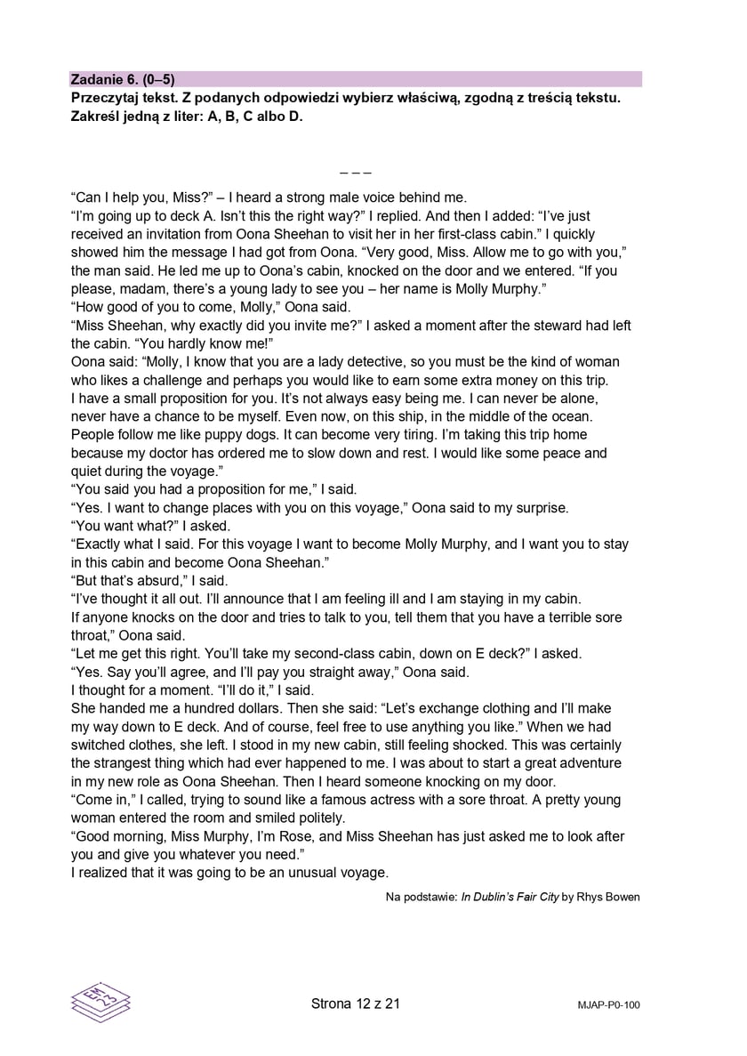 Matura z j. angielskiego (formuła 2023)