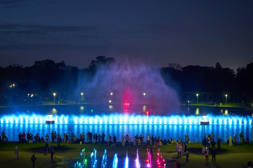 Pierwszy pokaz specjalny Fontanny Multimedialnej w sezonie 2023 - 5 maja 2023 r.