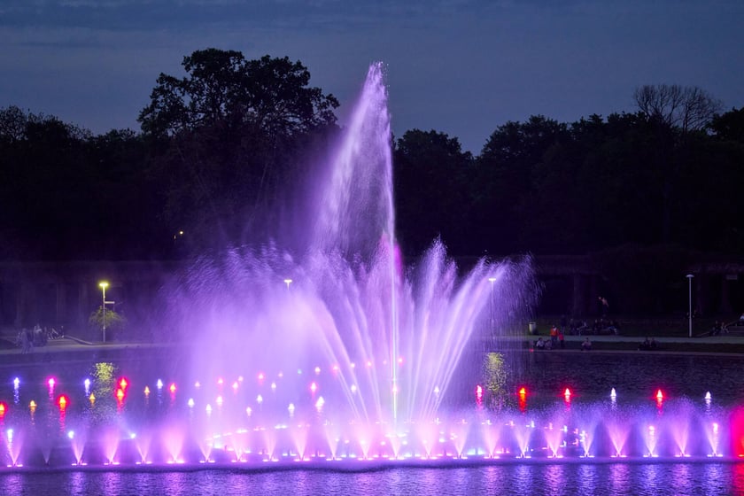 Pierwszy pokaz specjalny Fontanny Multimedialnej w sezonie 2023 - 5 maja 2023 r.