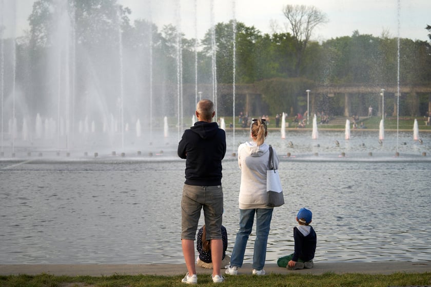 Pierwszy pokaz specjalny Fontanny Multimedialnej w sezonie 2023 - 5 maja 2023 r.