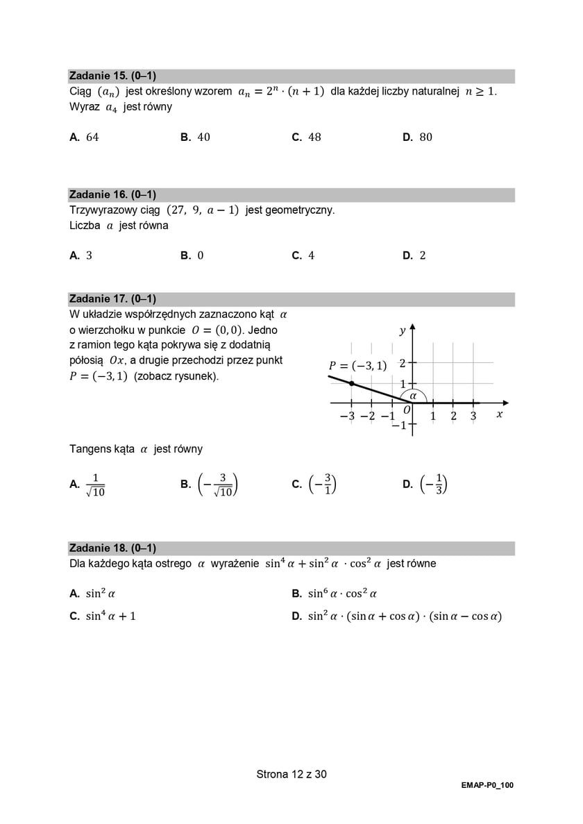 Arkusza maturalny - matematyka_formula_2015